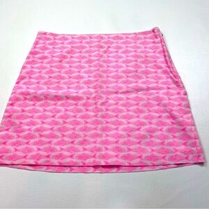 Vineyard Vines Pink Aline Fish Skirt Size 6 Lined